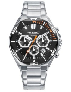 Reloj hombre caja bitono negro 46849-57