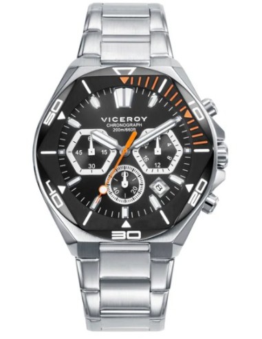 Reloj hombre caja bitono negro 46849-57