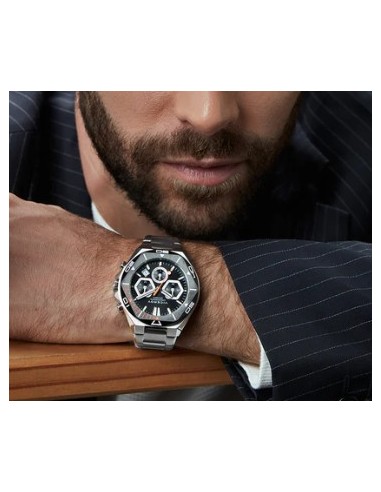 Reloj hombre caja bitono negro 46849-57