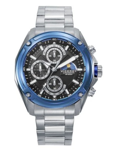 Reloj hombre caja bitono acero azul 401443-57