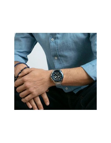 Reloj hombre caja bitono acero azul 401443-57