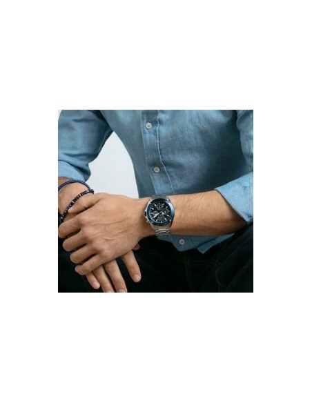 Reloj hombre caja bitono acero azul 401443-57
