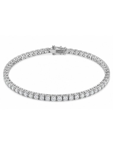 Pulsera riviere 2mm de 17cm plata 