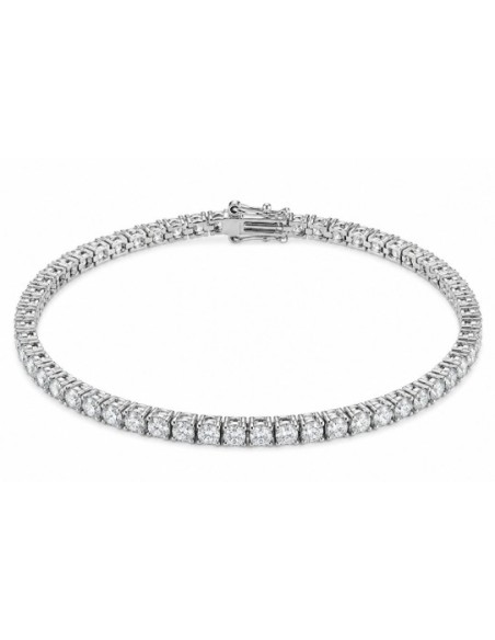 Pulsera riviere 2mm de 19cm plata 
