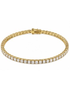 Pulsera riviere 2.5mm de 17cm plata chapado 
