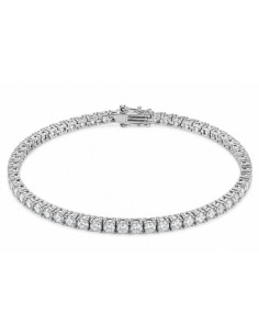 Pulsera riviere 2mm de 16cm plata 