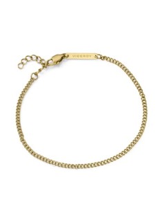 Pulsera de hombre de acero Ip dorado cadena