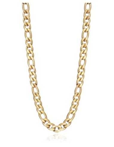 Cadena Chic en acero Ip dorado tipo figaro gruesa