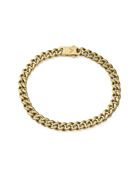 Pulsera de hombre de de acero Ip dorado
