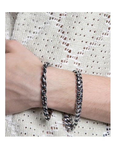 Pulsera de acero reversible para hombre