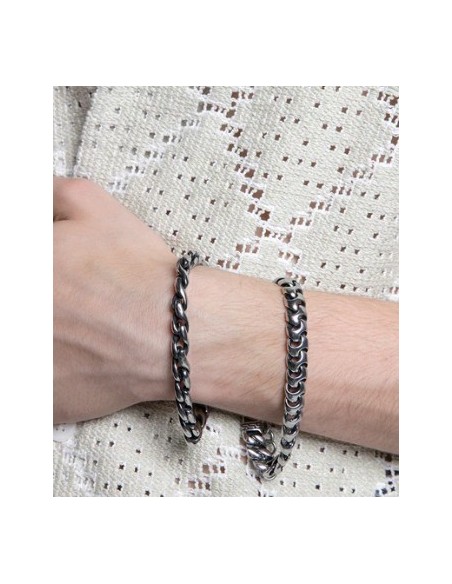 Pulsera de acero reversible para hombre