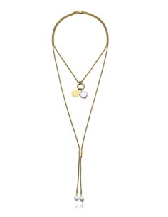 Collar de acero Ip dorado ajustable