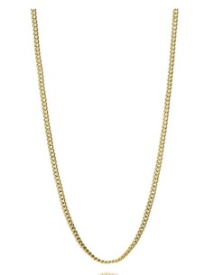 Collar de hombre de acero Ip dorado cadena