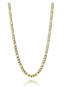 Collar de hombre de acero Ip dorado cadena