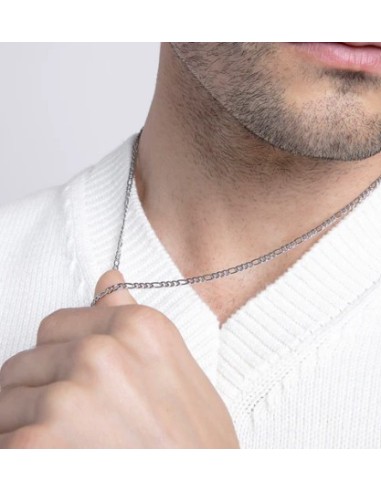 Collar tipo cadena para hombre acero