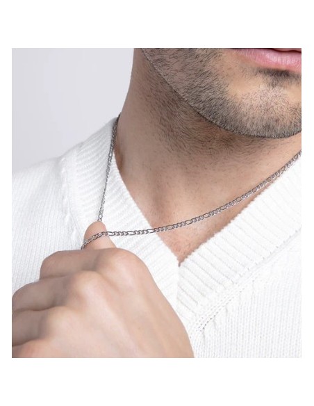Collar tipo cadena para hombre acero
