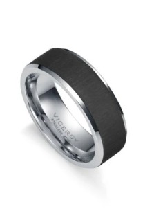Anillo de hombre Magnum de acero con textura