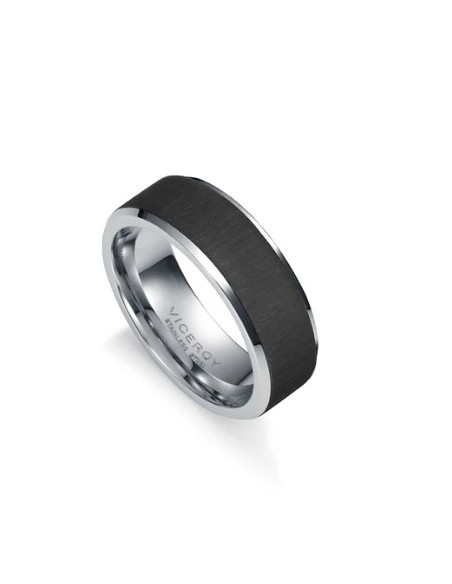 Anillo de hombre Magnum de acero con textura