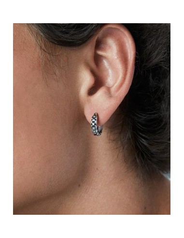 Pendientes de hombre de acero criolla con diseño
