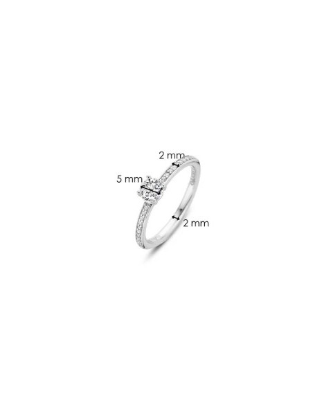 Anillo Multibanda de Plata con Circonitas | Textura y Brillo en Equilibrio
