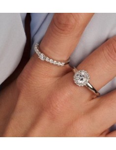 Anillo Multibanda de Plata con Circonitas | Textura y Brillo en Equilibrio 2