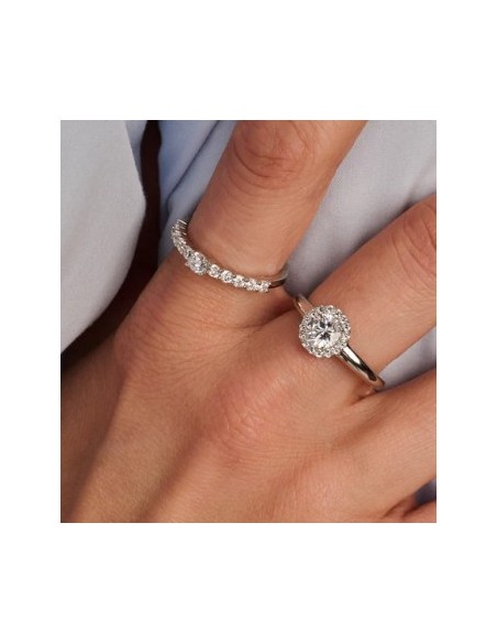 Anillo Multibanda de Plata con Circonitas | Textura y Brillo en Equilibrio