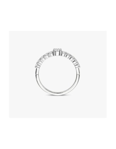 Anillo Multibanda de Plata con Circonitas | Textura y Brillo en Equilibrio