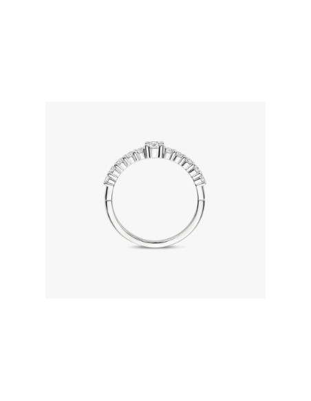 Anillo Multibanda de Plata con Circonitas | Textura y Brillo en Equilibrio