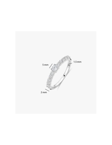 Anillo Multibanda de Plata con Circonitas | Textura y Brillo en Equilibrio
