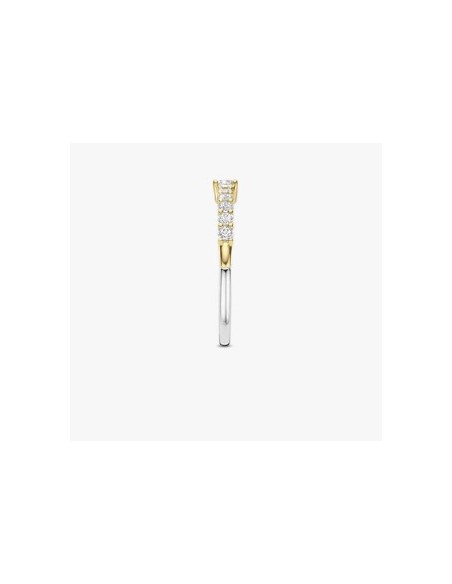 Anillo Multibanda de Plata con Circonitas | Textura y Brillo en Equilibrio