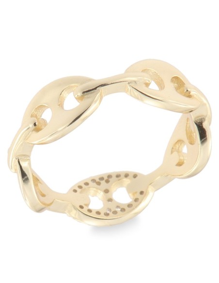 ANILLO CALABROTE ZN PLATA CHAPADA DE 1ª LEY
