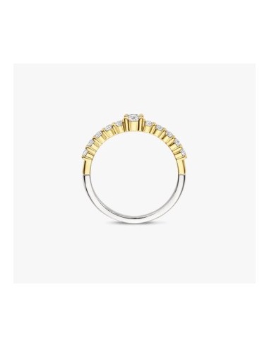 Anillo Multibanda de Plata con Circonitas | Textura y Brillo en Equilibrio