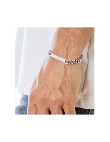 PULSERA LOTUS STYLE MEN IN BLACK LS2364-2/1 ACERO