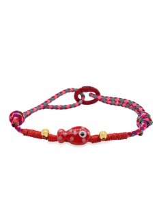 Tobillera pez coral plata de 1ª ley