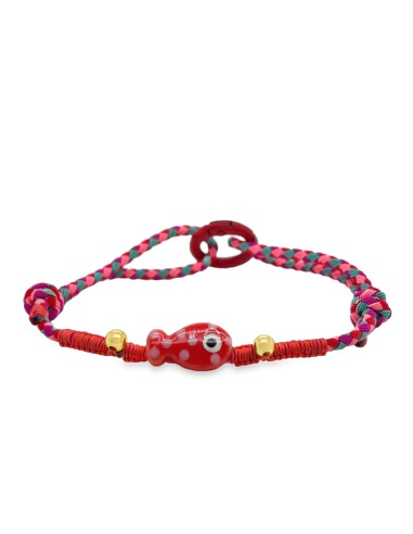 Tobillera pez coral plata de 1ª ley