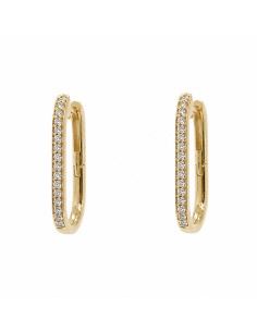 Pendientes brillantes 0.38ct de 18k