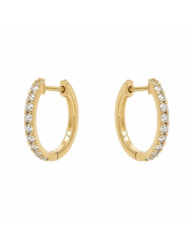 Pendientes brillantes 0.69ct de 18k