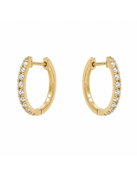 Pendientes brillantes 0.69ct de 18k