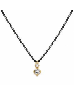 Gargantilla brillantes 0.12ct  de oro 18k