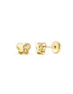 Pendientes de Bebé de Oro 18K N5914-4AT - Delicadeza y Seguridad
