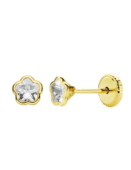 Pendientes de Bebé de Oro 18K N5955-3AT - Elegancia y Delicadeza