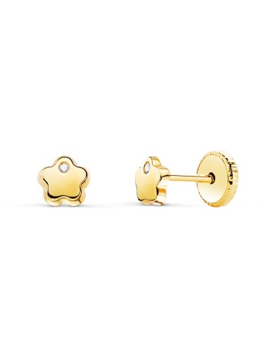 Pendientes de Bebé de Oro 18K N5919-3AT - Elegancia y Comodidad

