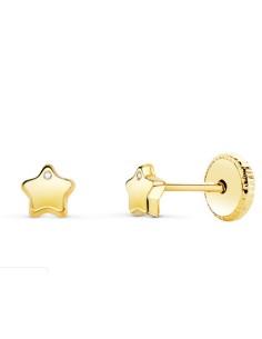 Pendientes de Bebé de Oro 18K N5919-3AT - Elegancia y Comodidad

