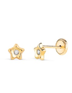 Pendientes de Bebé de Oro 18K N5919-3AT - Elegancia y Comodidad

