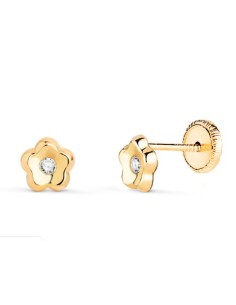 Pendientes de Bebé de Oro 18K N5919-3AT - Elegancia y Comodidad


