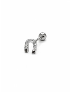 Piercing herradura plata de 1ª ley