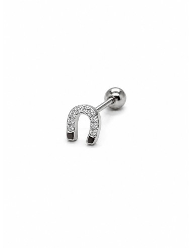 Piercing herradura plata de 1ª ley