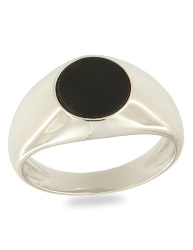 ANILLO RORI NEGRO PLATA DE 1ª LEY