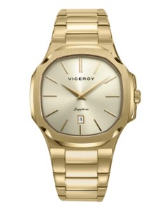 RELOJ ACERO IP DORADO ZAFIRO BRAZALETE SR VA