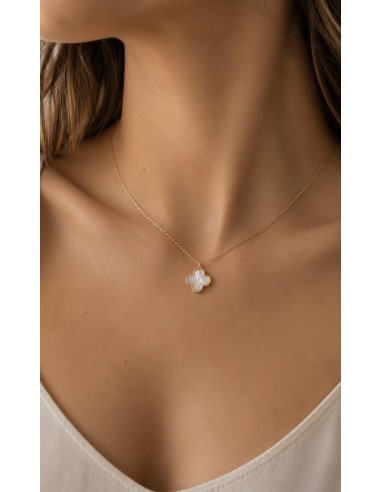 Gargantilla flor nacar oro de 18k